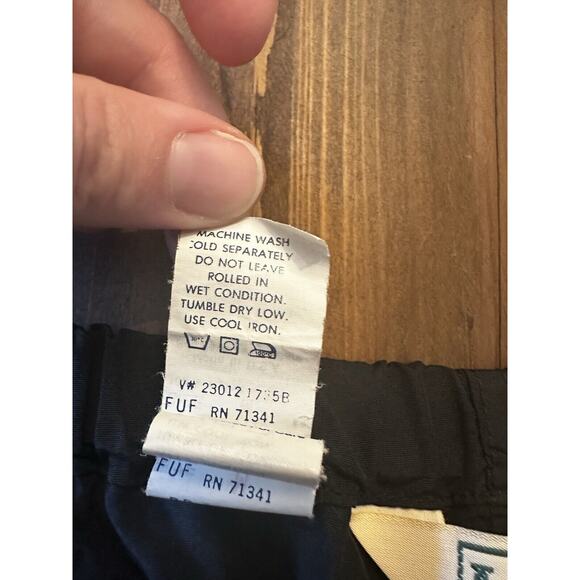 Vintage LL Bean Men’s Nylon Pants Size Medium Side Zip Windbreaker Hike USA - Picture 8 of 14